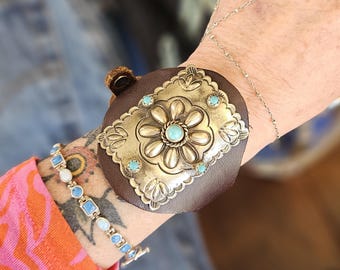 Vintage Sterling Silver Ketoh Bow Guard Cuff Bracelet