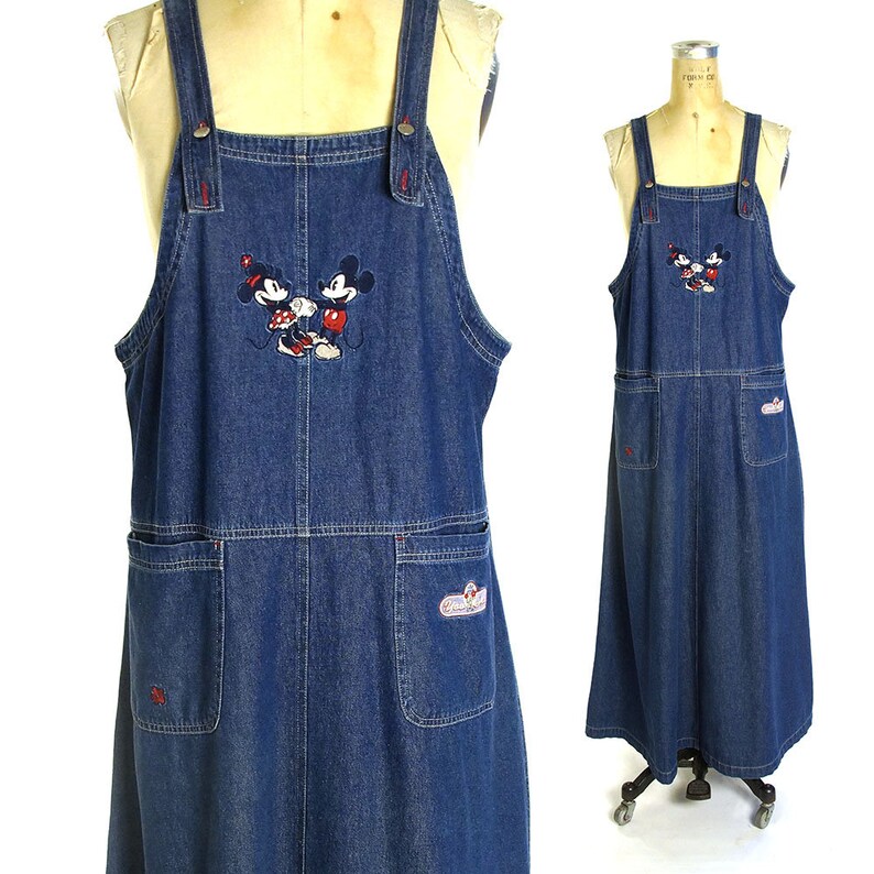 mickey mouse denim dress