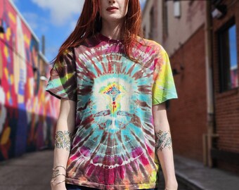 Vintage 90s Grateful Dead Tie Dye T-shirt Single Stitch