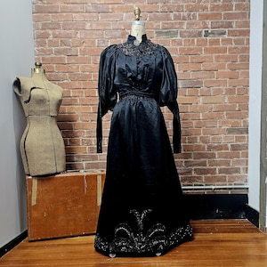 Authentic Victorian Mourning Gown