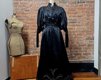 Authentic Victorian Mourning Gown