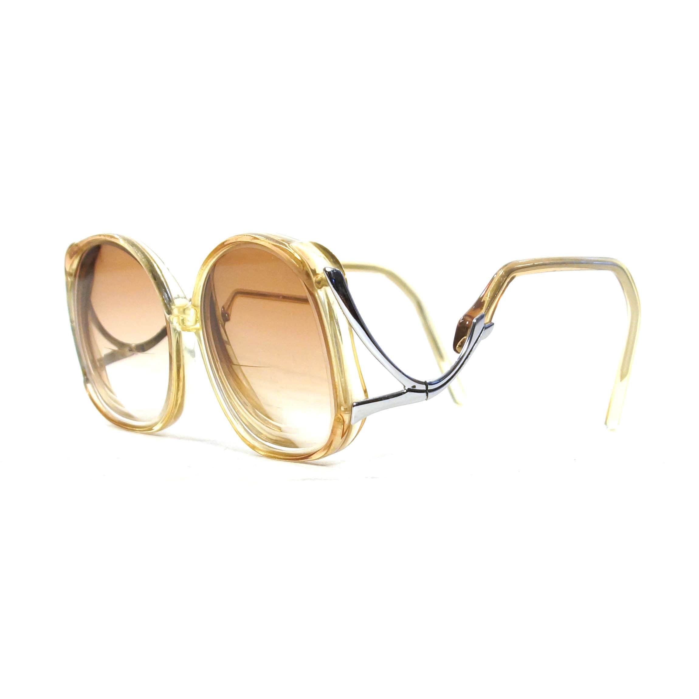 Vintage drop temple sunglasses hotsell