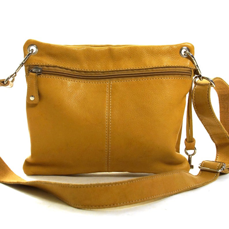 fossil sling bag leather