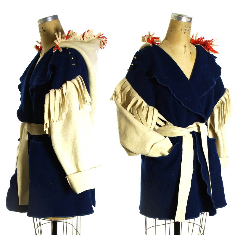 RARE Blanket Coat Vintage Handmade Capote Native American Etsy