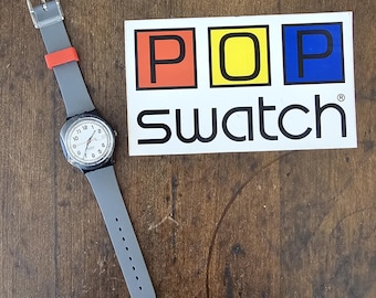 Vintage Y2k Grey Swatch Watch
