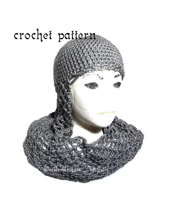 Knit Chainmail Hat Etsy
