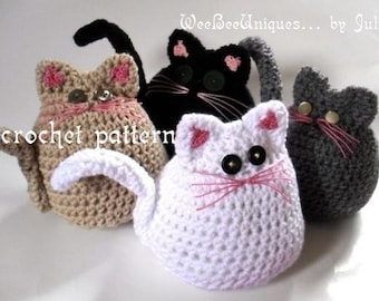 crochet pattern digital download rolly polly kitty