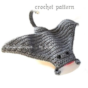 Crochet pattern digital download manta ray | Etsy