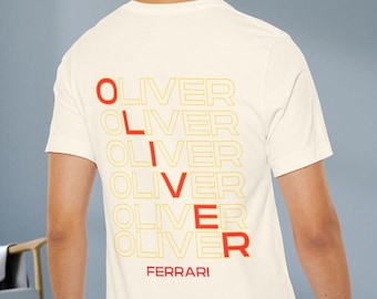 Oliver Bearman 38 Camiseta F1 Fórmula 1 Racing Ferrari 2024 Camiseta