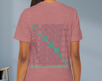 Mercedes F1 George Russell F1 Bluza, Formuła 1 AMG Pretronas Racing Sweter z okrągłym dekoltem, F1 Merch dla mężczyzn i kobiet
