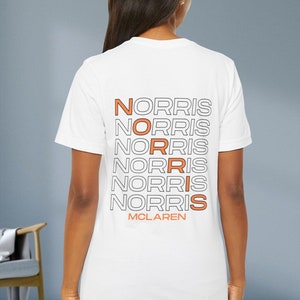 Lando Streetwear Tshirt Formula Racing Tee Norris F1 Gift Racing Inspired McLaren Shirt Aesthetic Racing Clothing Unisex Cotton Tee