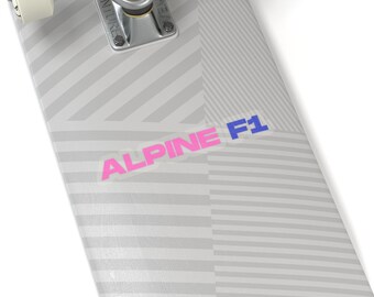 Pegatinas para fanáticos de los Alpes de Fórmula Uno / Etiqueta de regalo para fanáticos de la F1