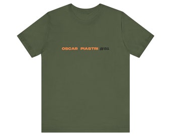 Camiseta de carreras de F1 de McLaren #81 de Oscar Piastri