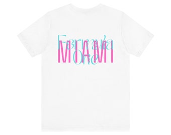 Camiseta de carreras de Miami, Florida / Camiseta retro de carreras de Fórmula / Regalo de F1 / Amante del automovilismo de Florida n.° 4 / Camiseta unisex de algodón