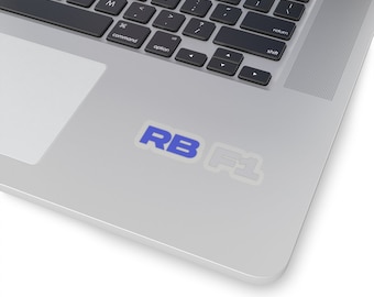 Pegatinas para fanáticos de Fórmula Uno RB / Etiqueta de regalo para fanáticos de F1