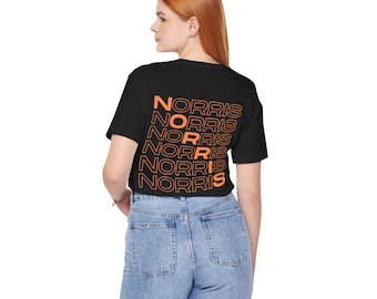 Camiseta Lando Norris, Mclaren Fórmula Uno, Papaya #4, camiseta F1 Super Fan.