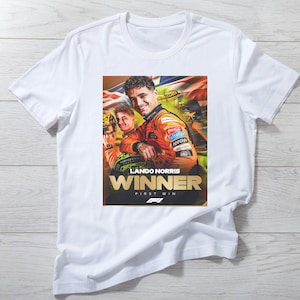 Lando Norris Miami Grand Prix Win Cartoon Graphic Shirt, Lando Norris First Win Shirt, McLaren Shirt, Lando Norris Shirt, Lando Norris