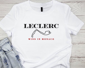 Camiseta de Charles Leclerc con la victoria en Mónaco, regalo de Ferrari Racing