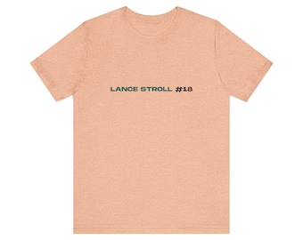 Camiseta del coche de carreras Aston Martin F1 #18 de Lance Stroll