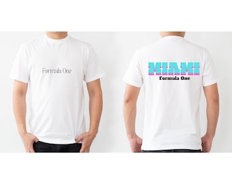 Camiseta de Fórmula 1 de Miami / Camiseta retro de automovilismo