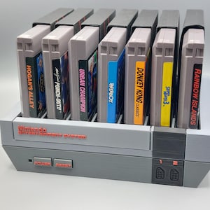 Nintendo NES Game Cartridge Display Stand Holder