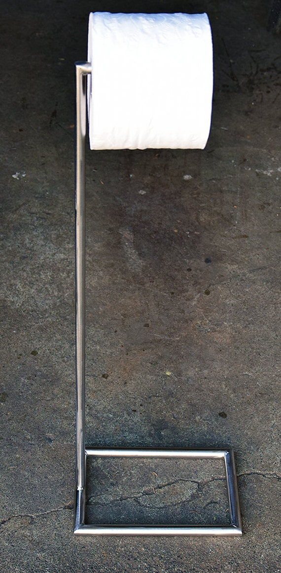 Floor mounted toilet roll holder top