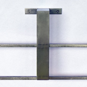 Steel Towel Bar / Towel Rack for Kitchen or Bath,  Minimal and Modern Design Steel Towel Rack