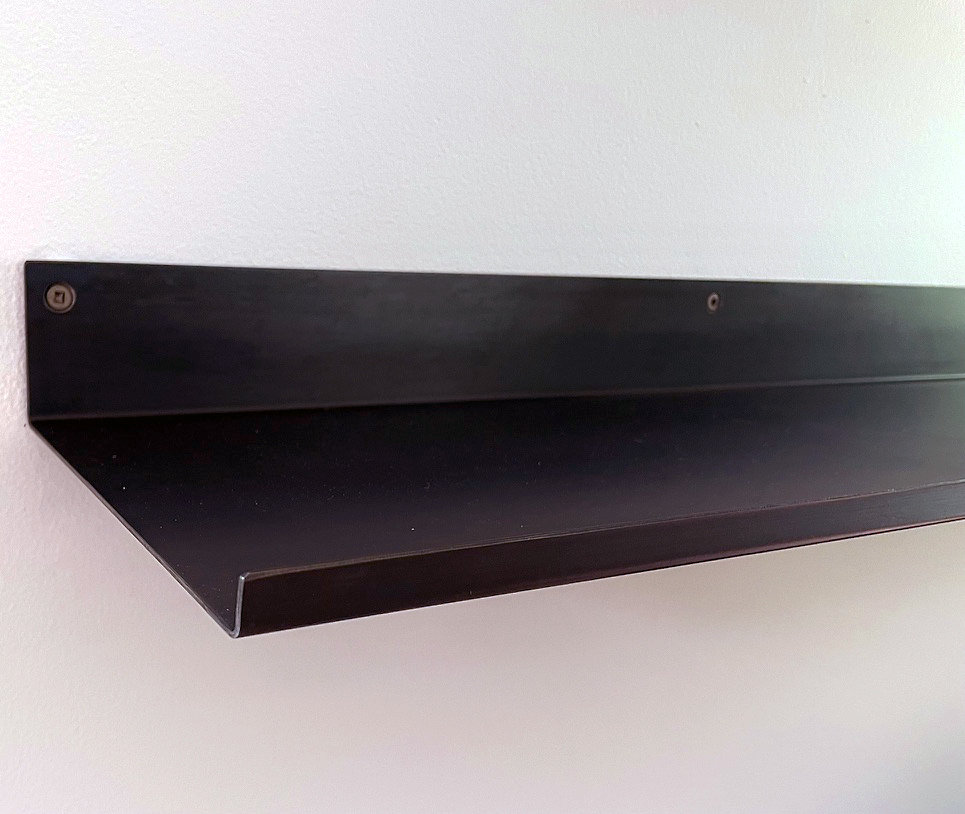 STEEL FLOATING SHELF Custom Bent Metal Kitchen Shelves & Etsy