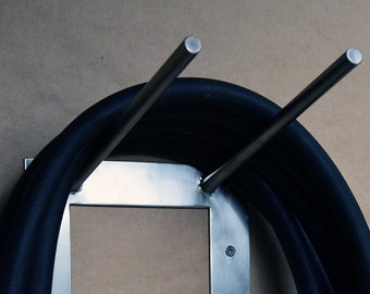 Stainless Steel Hose Rack: Minimalist Outdoor Hose Holder