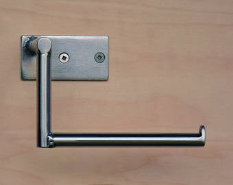 Steel Toilet Paper holder #6, Modern Stainless Steel TP Holder , Minimal and Seek DesignTP Roll Holder