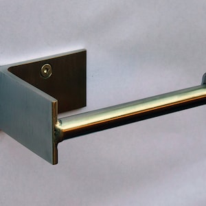 Steel Toilet Paper Holder #4 , Minimal Modern Design TP Holder, Steel Toilet Roll Holder