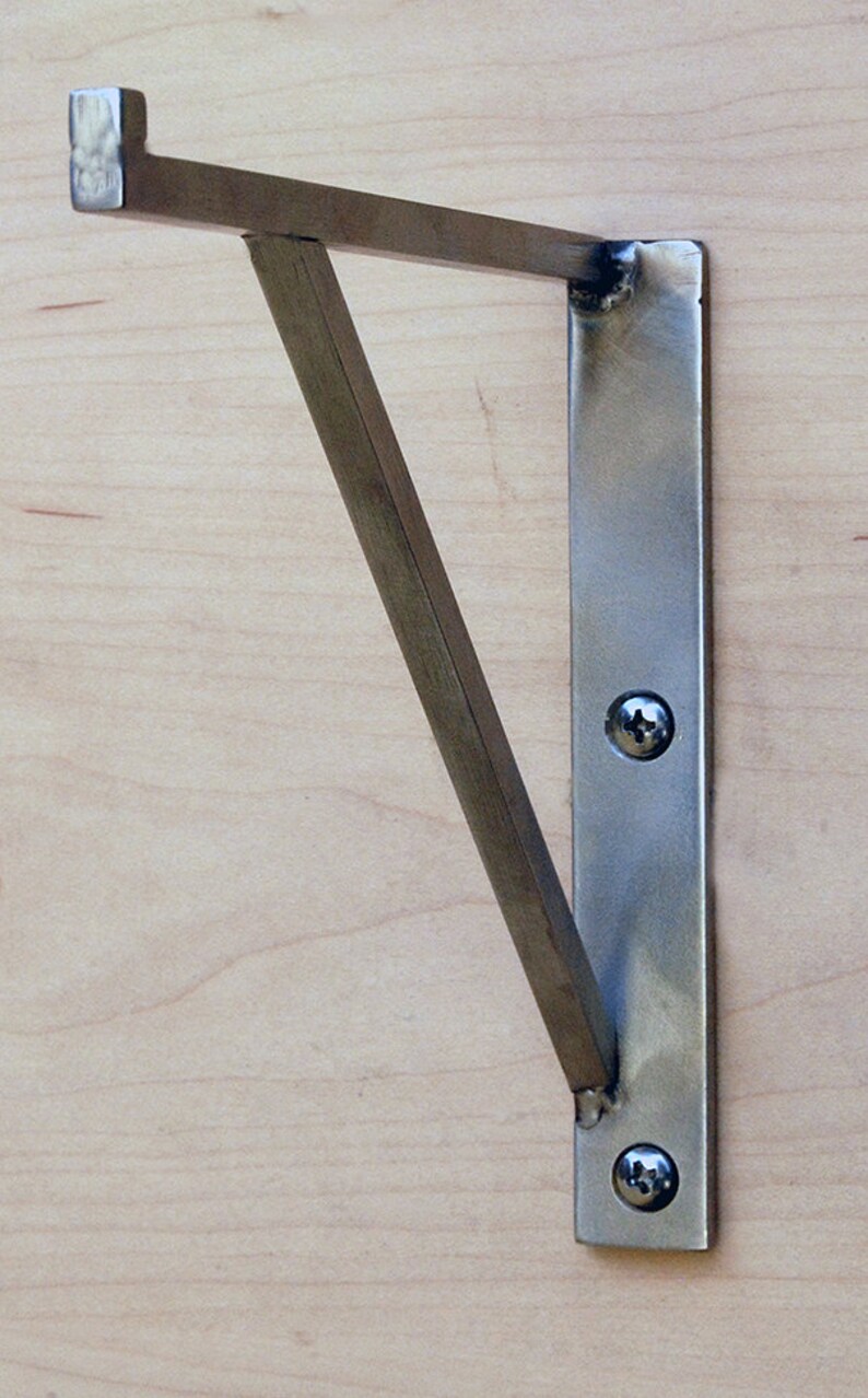 Shelf Bracket Pair Handmade Modern and Minimal Design Etsy