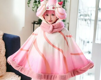 Alcremie cosplay , Cosplay Poncho,  lambswool, polar fleece, Pokemon Cosplay, Pokemon clothing, Cute Cosplay,