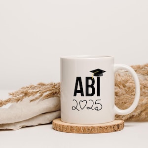 Geschenk Tasse Abi 2025 Geschenke Prüfung Abitur Abschluss bestanden Tasse mit Namen Geschenke Prüfung Abi Schulabschluss Geschenke Bachelor