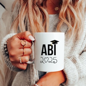 Geschenk Tasse Abi 2025 Geschenke Prüfung Abitur Abschluss bestanden Tasse mit Namen Geschenke Prüfung Abi Schulabschluss Geschenke Bachelor