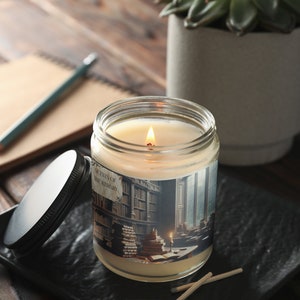 Bookish Candle Gift For Reader Bookworm Candle Book Lover Gift For Candle Lover Book Candle Gift Library Themed Candle For Book Addict Gift