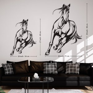 Metal Horse Decor, Home Office Decoration, Wildlife Lover Gift, Horse Sign, Farmhouse Decor,Metal Wall Art image 6