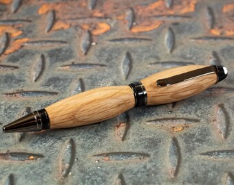 Handcrafted Whiskey Barrel Ballpoint Pen - Unique Gift for Whiskey Lovers, Dad or Father's Day