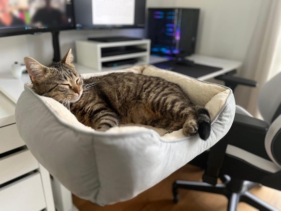 Cat plush bed hot sale