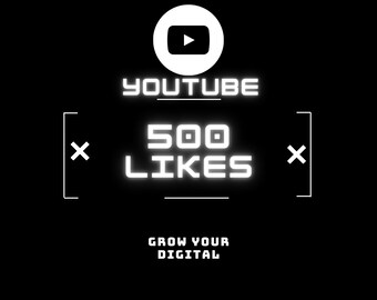 Youtube 500 Me gusta, ENTREGA RÁPIDA, Alta calidad, El mejor de la industria