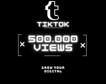 TikTok 500.000 VISUALIZZAZIONI, CONSEGNA VELOCE, Alta qualità, Il migliore del settore