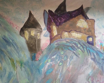 Original painting, "Castle"