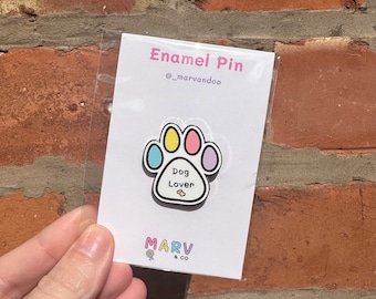 Dog Lover Pin, Dog Pin, Dog Lover Gift, Hard Enamel Pin, Gift, Small Gift, Dog Gift