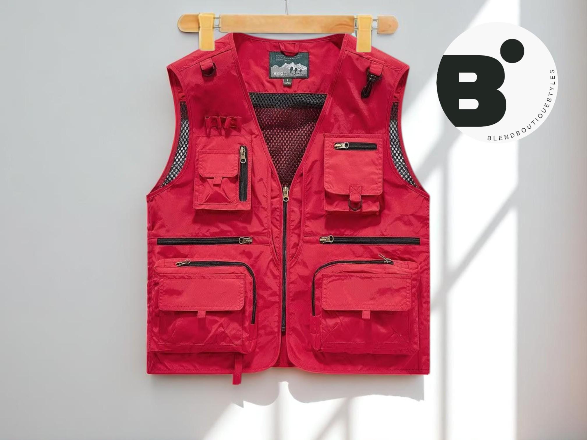 Men’s Utility Mesh Vest | Lightweight Multi-Pocket Outdoor Wear | Adventure Tool Layer | Summer Hiking Gear | Photography Work Top