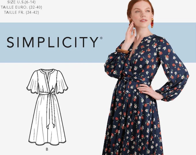 Uncut Simplicity Sewing Pattern 9041 R10421 10421 Misses' Dresses in ...