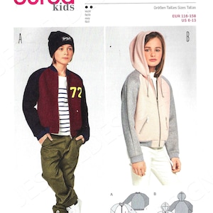 Uncut Burda sewing pattern 9355 Jacket, sies 6-13 FF