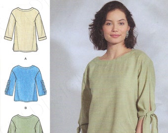 Uncut Simplicity Sewing Pattern 10182 8920 S8920 Misses&#39; Tops Size 6-8-10-12-14 OR 16-18-20-22-24 FF