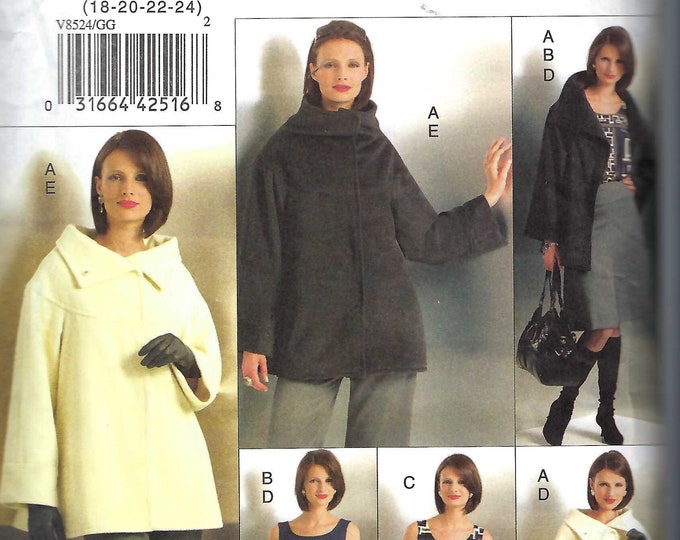 Uncut Vogue Sewing Pattern 8524 Misses Petite Lined Jacket, Pullover ...