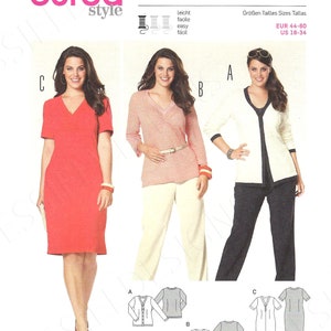 Uncut Burda Sewing Pattern 6948 Jacket & Shirt Dress Size 44 - 60 FF