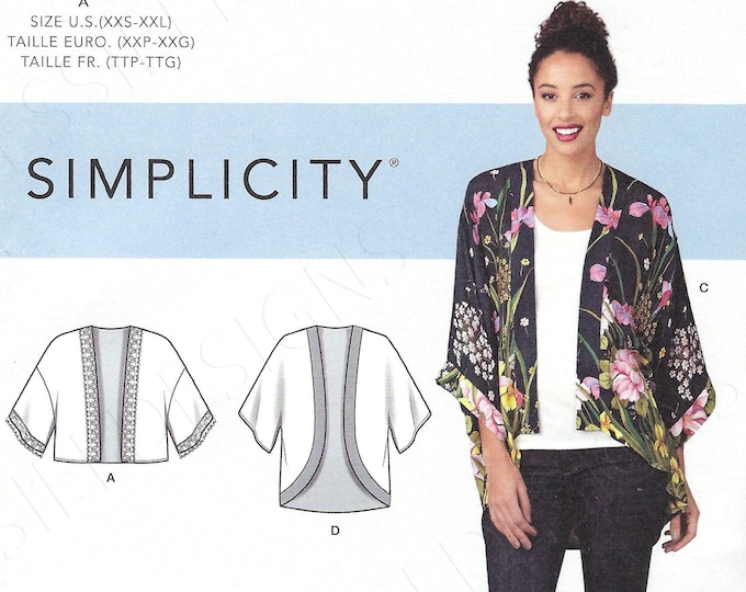 Uncut Simplicity Sewing Pattern 9124 1318 Misses Kimono - Etsy